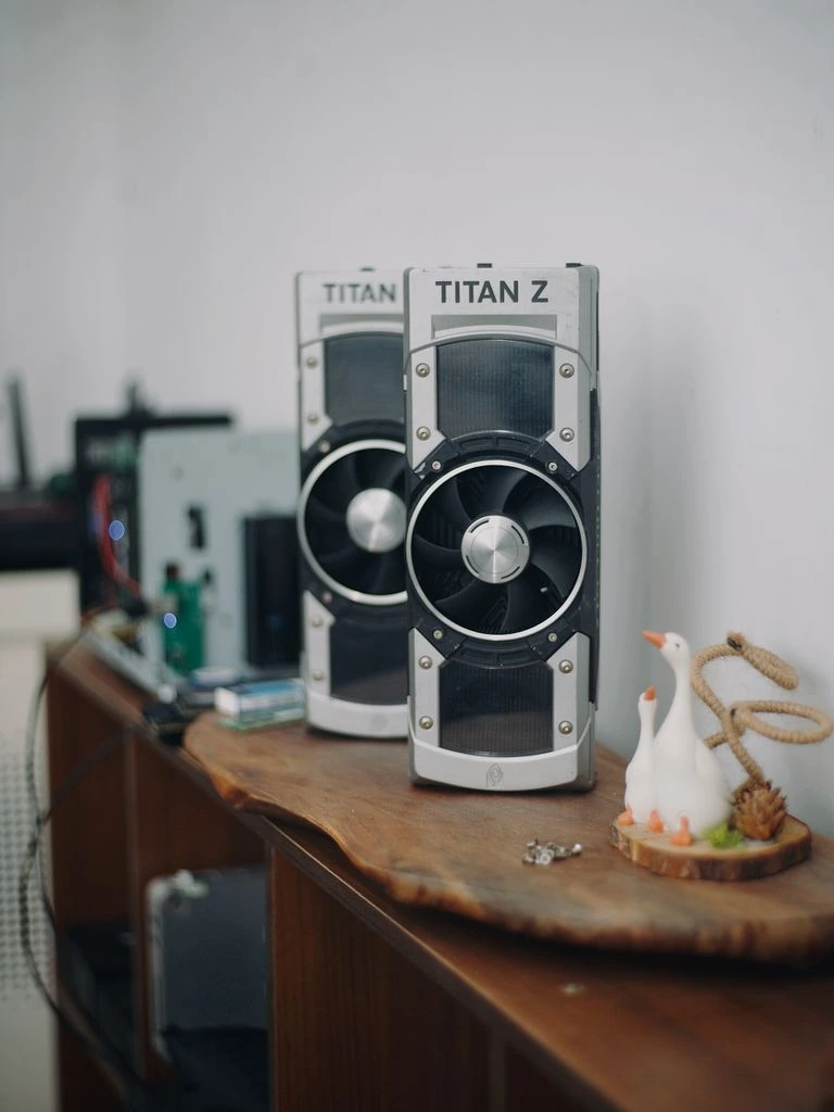 A bench-tested GPU on the Gamers Globe test rig, photographed in the Berlin lab.